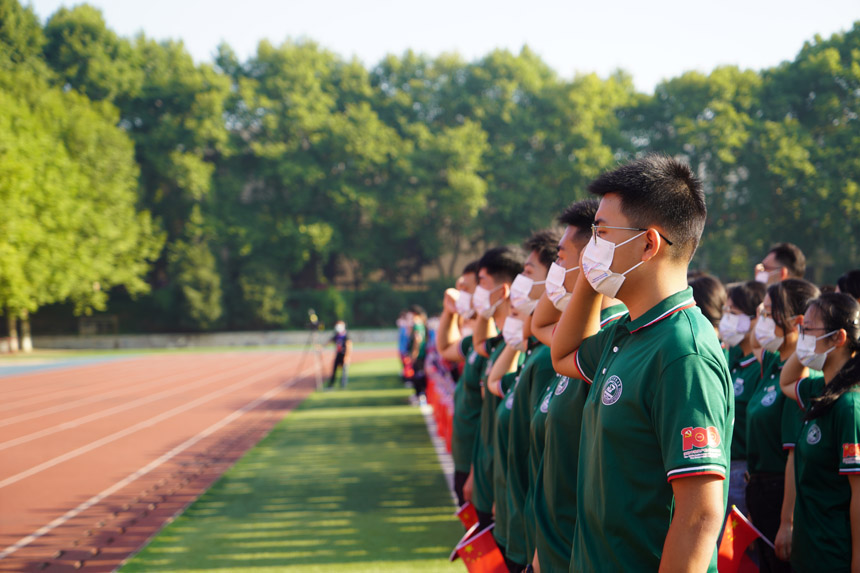 華中科技大學本科生開學典禮。馬小勇攝