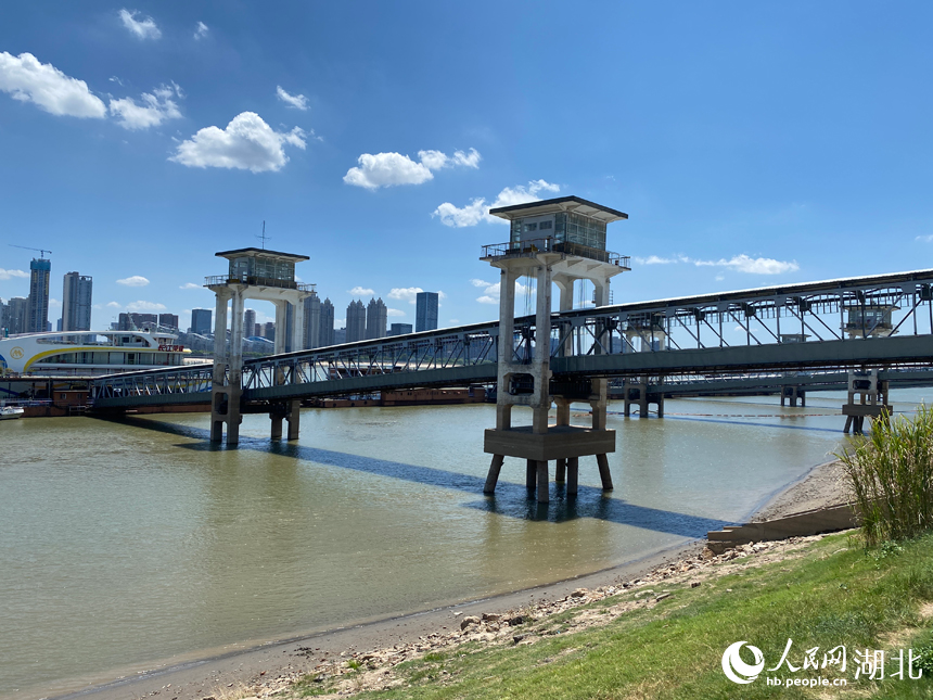 長(zhǎng)江武漢段水位持續(xù)走低? 水面明顯變窄