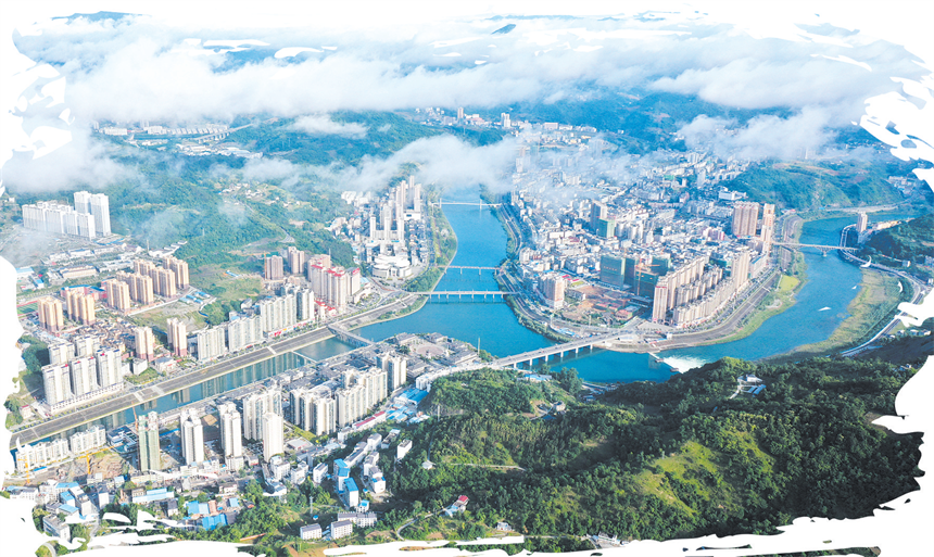 美麗的竹山縣城。