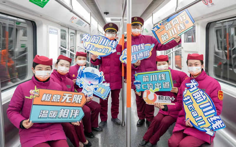 武漢軌道交通7號(hào)線北延線（前川線）一期開通初期運(yùn)營。產(chǎn)啟斗攝