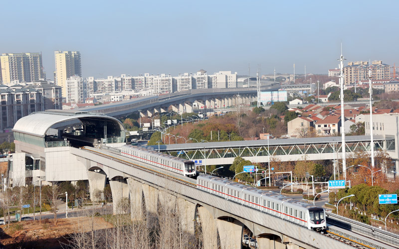 武漢軌道交通7號(hào)線北延線（前川線）一期。產(chǎn)啟斗攝