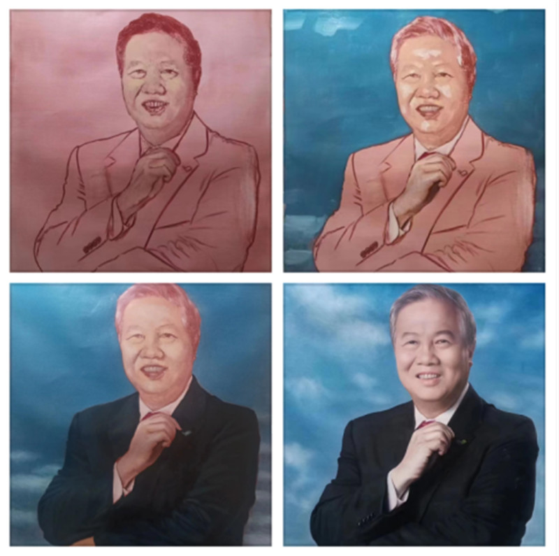 吳光輝肖像畫。受訪者供圖