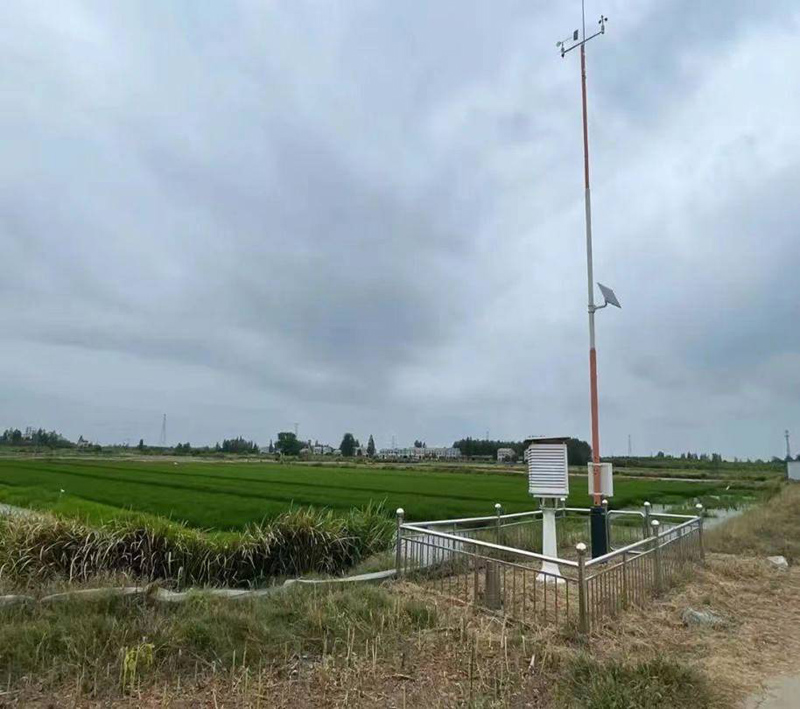 蝦稻氣象觀測(cè)站。潛江市氣象局供圖