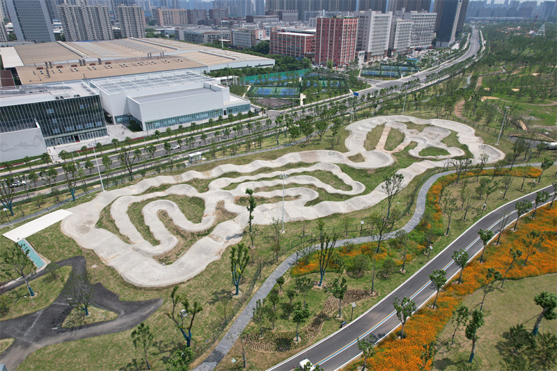 梧桐雨極限泵道。東西湖區(qū)委宣傳部供圖