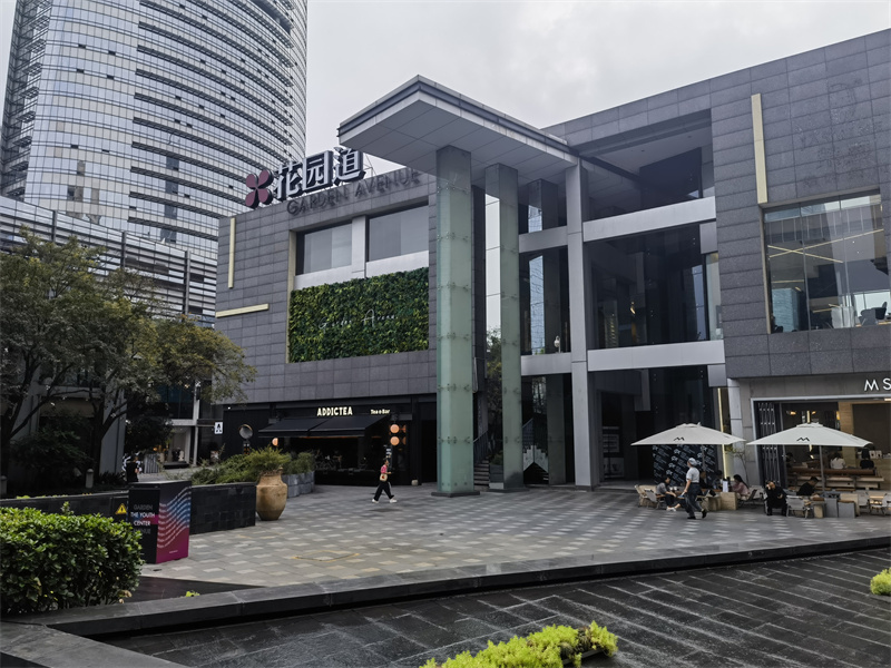 花園道藝術(shù)商業(yè)街。江軒攝