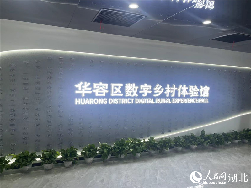華容區(qū)數(shù)字鄉(xiāng)村體驗館。人民網(wǎng)記者 周倩文攝