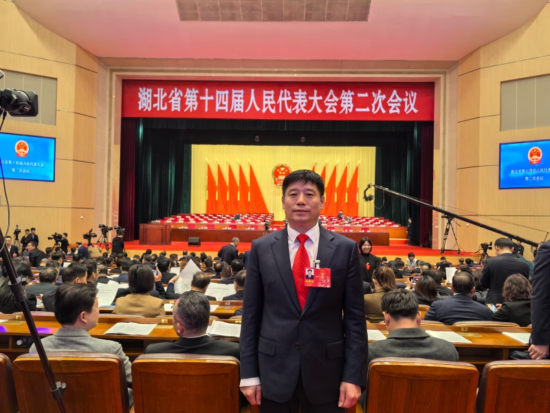 湖北省人大代表、湖北信義兄弟建設集團有限公司董事長孫東林。受訪者供圖