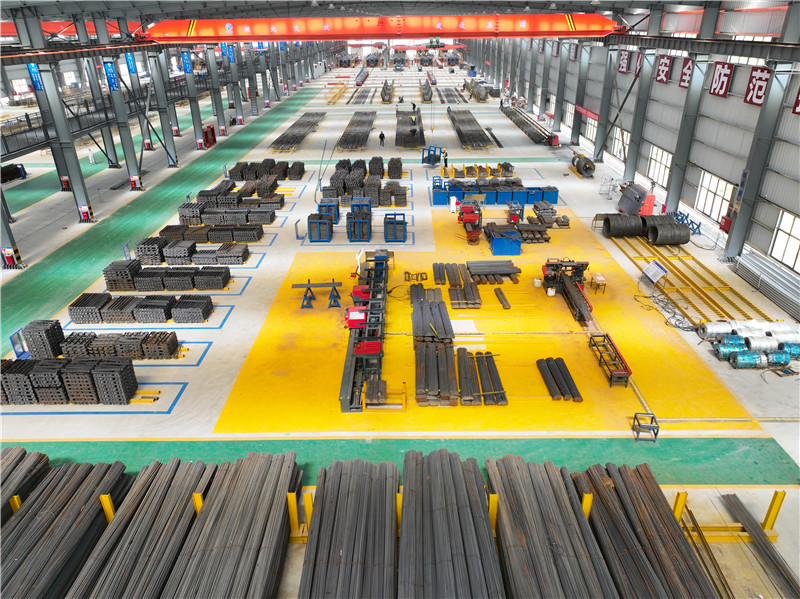 鋼筋綁扎區(qū)。湖北交投建設(shè)集團(tuán)供圖