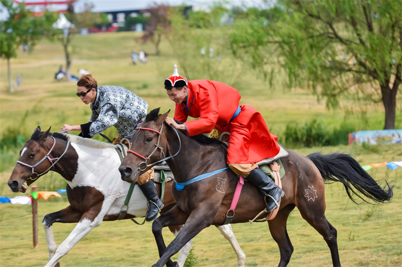 賽馬比賽。黃宣攝