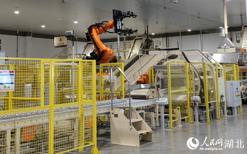 自動(dòng)化設(shè)備提升生產(chǎn)水平。人民網(wǎng) 記者郭婷婷攝