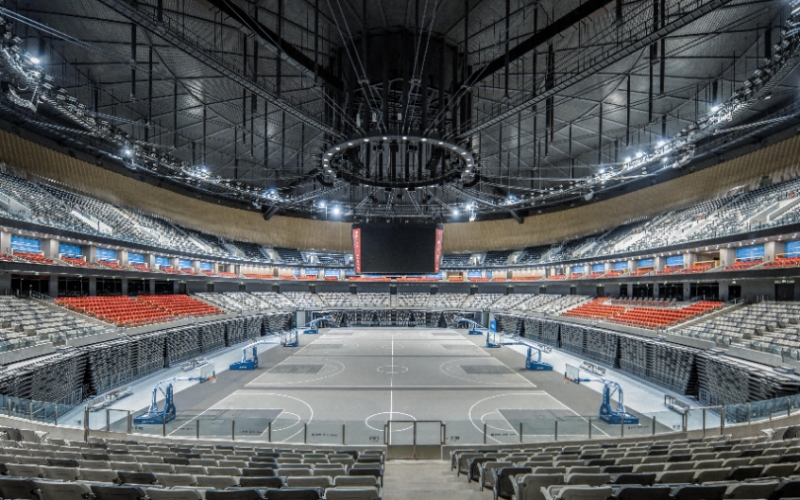 烏魯木齊奧體中心體育館內(nèi)。