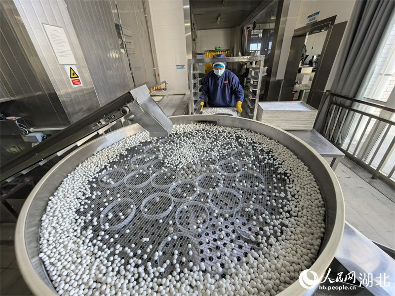 圓滾滾的小湯圓經過層層篩選。人民網記者 周雯攝