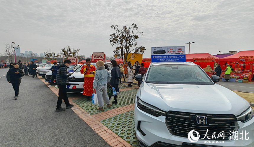 市民咨詢購(gòu)車(chē)優(yōu)惠。人民網(wǎng)記者 郭婷婷攝