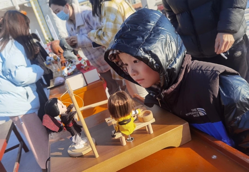 湖北鄂州塘角頭村舉行非遺文化展示。