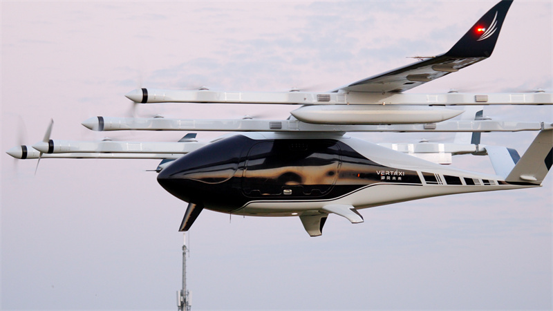 電動(dòng)垂直起降飛行器M1。受訪者供圖