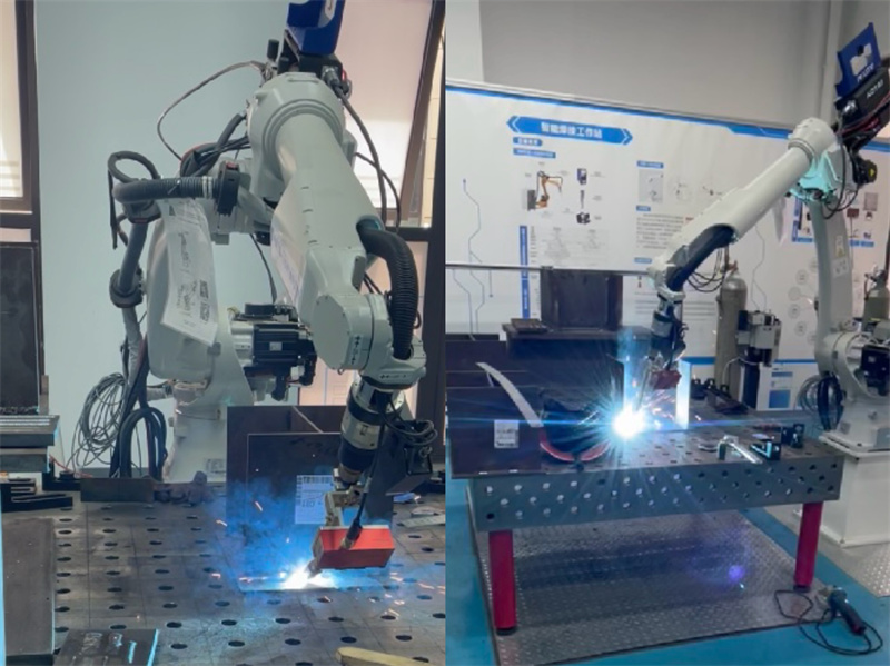 鋼結(jié)構(gòu)焊接機(jī)器人。受訪者供圖