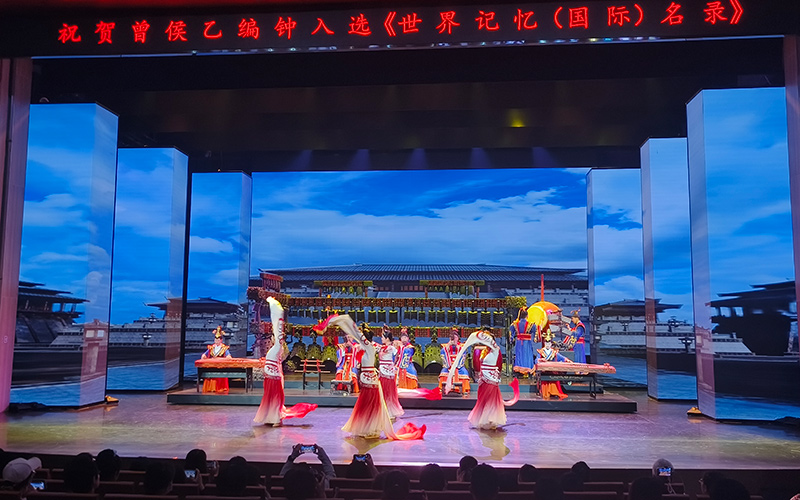 湖北省博物館曾侯乙編鐘表演。陳嘉慧攝