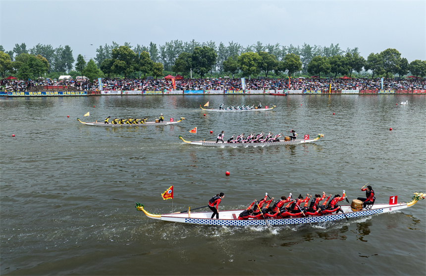 飛槳逐浪、同臺競技。吳晴霄攝