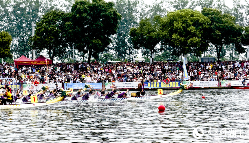 水中競逐。人民網(wǎng)記者 張雋攝