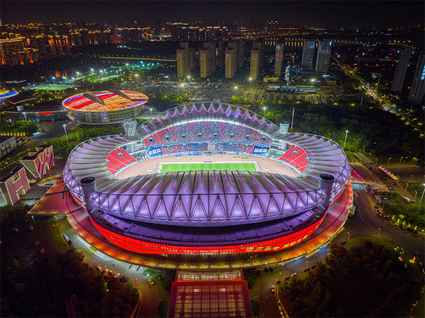 武漢體育中心主體育場。受訪者供圖