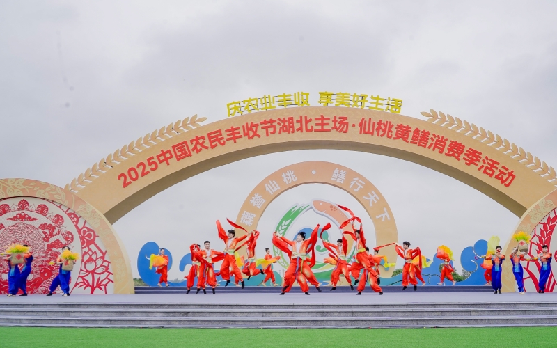 2025中國(guó)農(nóng)民豐收節(jié)湖北主場(chǎng)活動(dòng)在仙桃舉行。袁立斌攝