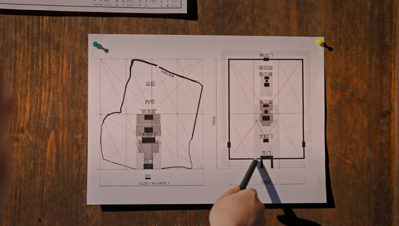 唐崖土司城中軸線布局與故宮類似。
