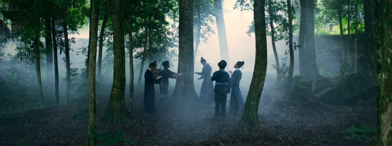 紀(jì)錄片《唐崖土司城》金絲楠木朝貢歷史場面還原。