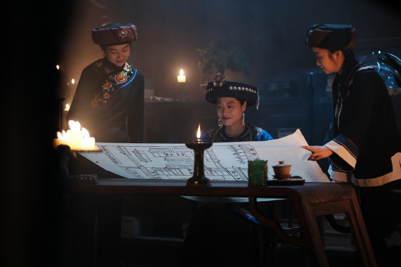 紀(jì)錄片《唐崖土司城》田氏夫人歷史場面還原。