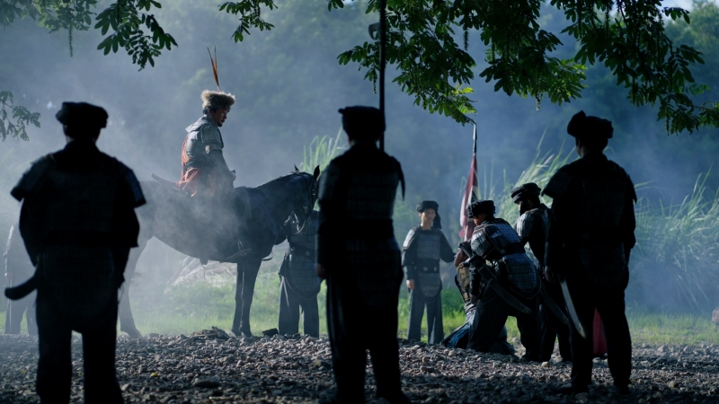 紀(jì)錄片《唐崖土司城》覃鼎血戰(zhàn)叛軍歷史場面還原。