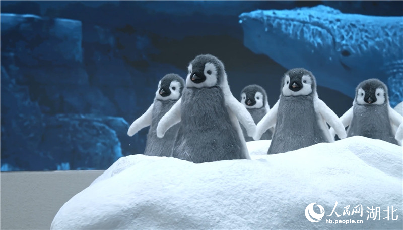 武漢SKP“EARTH2124”主題沉浸式藝術(shù)裝置展。人民網(wǎng)記者 周恬攝