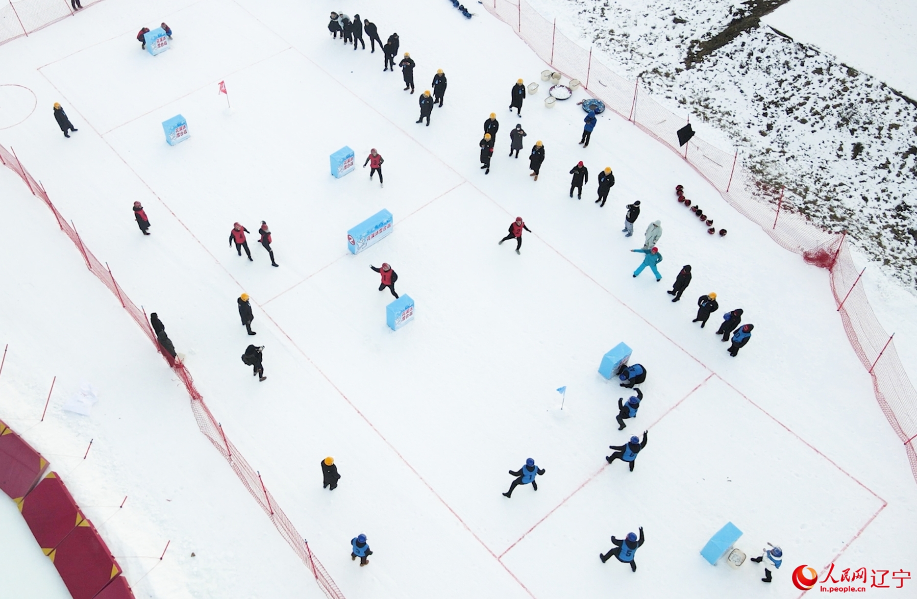 2024年，遼寧省職工冰雪運(yùn)動(dòng)會(huì)雪合戰(zhàn)總決賽比賽現(xiàn)場(chǎng)。