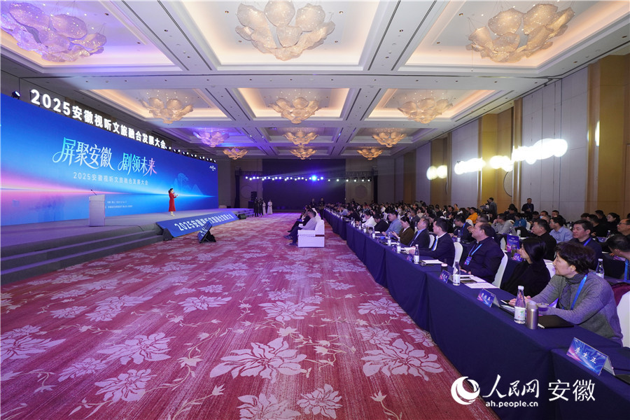2025安徽視聽文旅融合發(fā)展大會(huì)現(xiàn)場(chǎng)。人民網(wǎng)記者 陳若天攝
