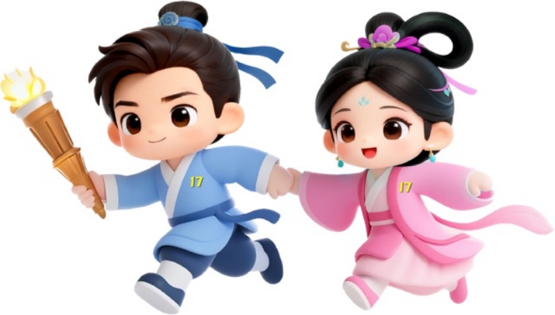 第十七屆省運(yùn)會(huì)吉祥物。